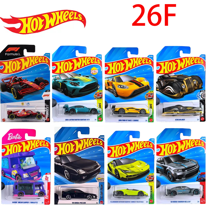 2026 g Batch Hot Wheels Alloy Car F1 Mclaren Ferrari Optimus Prime Bugatti Car Model Toy