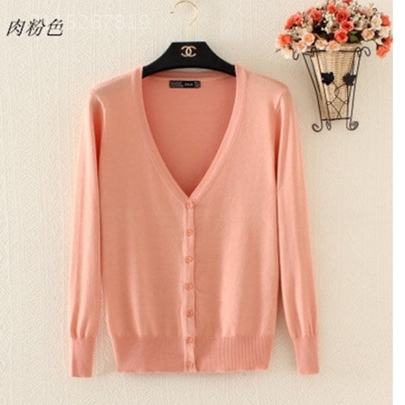 Dệt kim nữ cardigan váy 2019 mùa xuân mới dòng ngắn phụ nữ Hàn Quốc với mùa xuân và mùa thu áo len dài tay khăn choàng chiếc áo khoác nhỏ