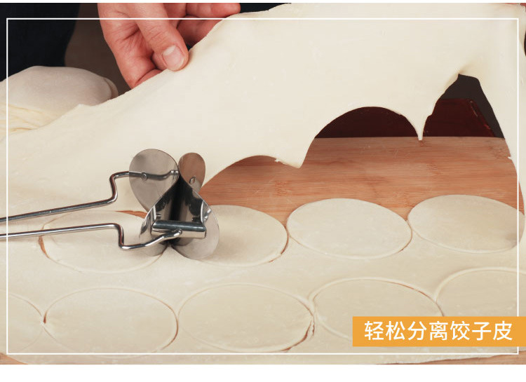 Bánh bao bằng thép không gỉ ép khuôn ép bánh bao áp lực tròn dụng cụ da cắt bánh bao da nhân tạo nhà - Tự làm khuôn nướng khuôn nhựa làm bánh