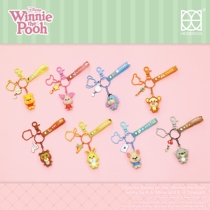 HEROCROSS genuine Winnie the Pooh family series keychain genuine hand-made tide play ornaments anime dolls