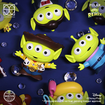 HEROCROSS three-eyed Swarovski joint crystal blind box genuine hand-made tide play ornament doll