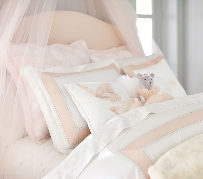 Clear Barn Special Price Monica Embroidery Pink Princess Wind Cover Pillowcase Girl Bed Pint Morandi Pure Cotton Single