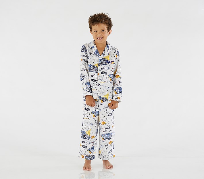 Star Wars star wars digital printing 250 satin cotton children's clothing boys' home clothes pajamas kit