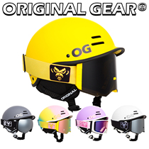 Original  OG  21 new single and double board professional grade ski helmet electric motorcycle H-03 retro series