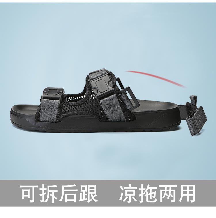 Mùa hè 2019 mới dép nam giản dị thoáng khí dép trơn Hàn Quốc phiên bản hàn ngoài trời mang rỗng giày sandal