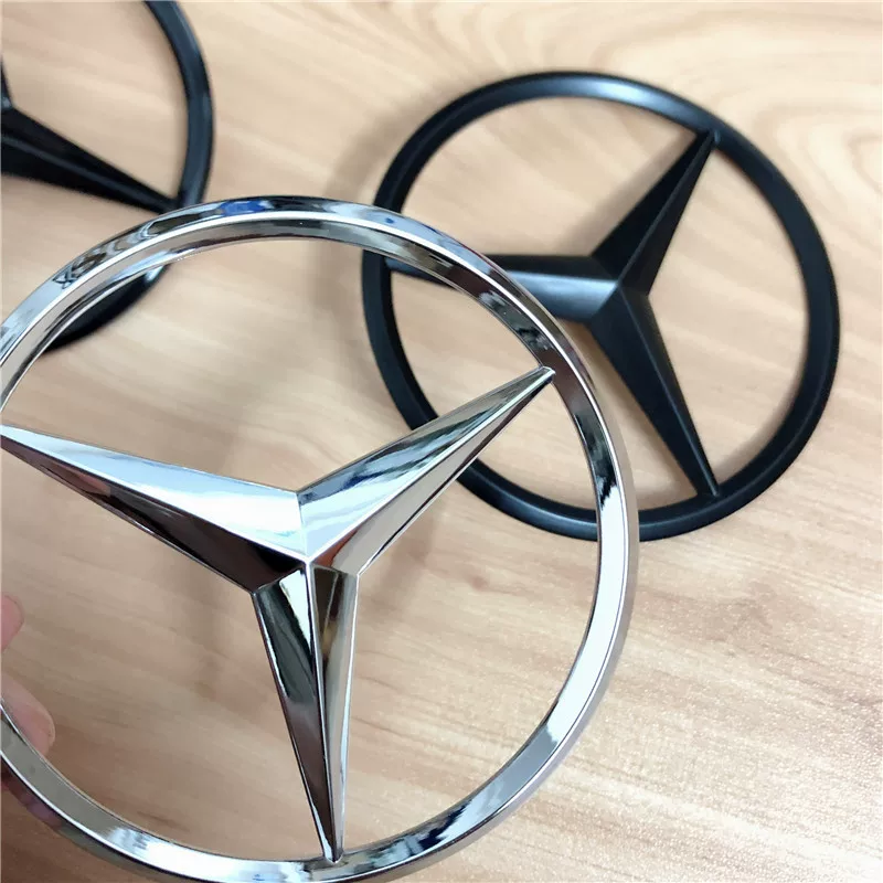 Подходящее для Mercedes-Benz W204 старый C-class C180 C200 C260 C63 задняя наклейка задний багажник трёхлучевая звезда чёрная наклейка