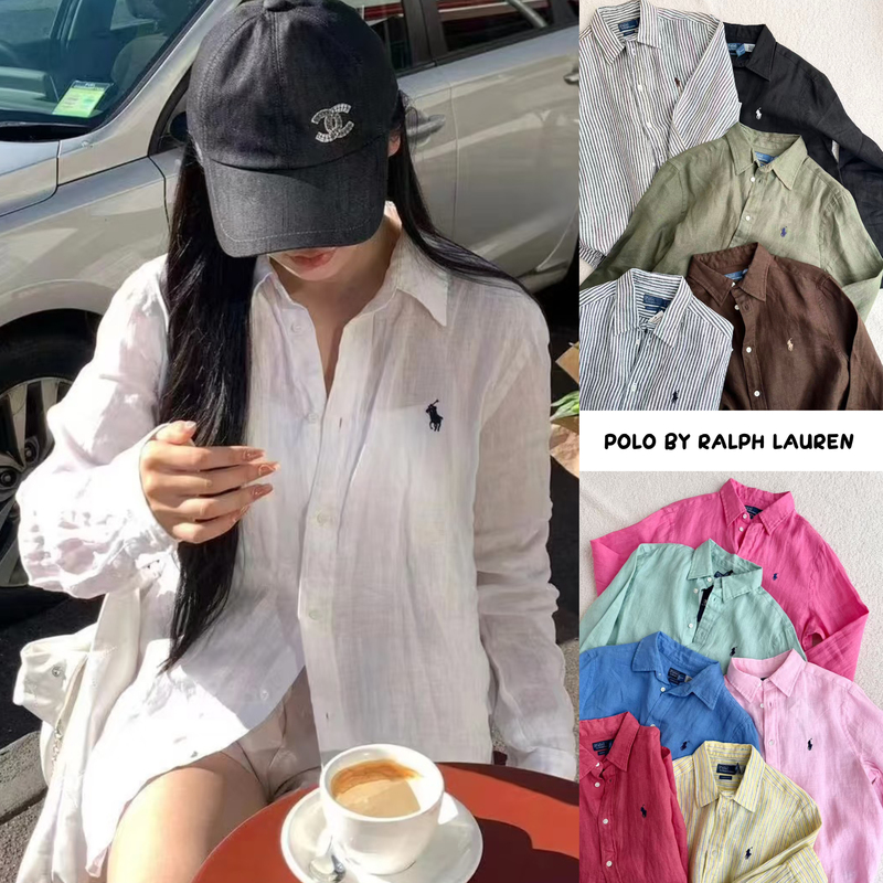 Zheng Xiu Jing's Style~ Classic and Popular! Polo Ralph Lauren Linen Shirt