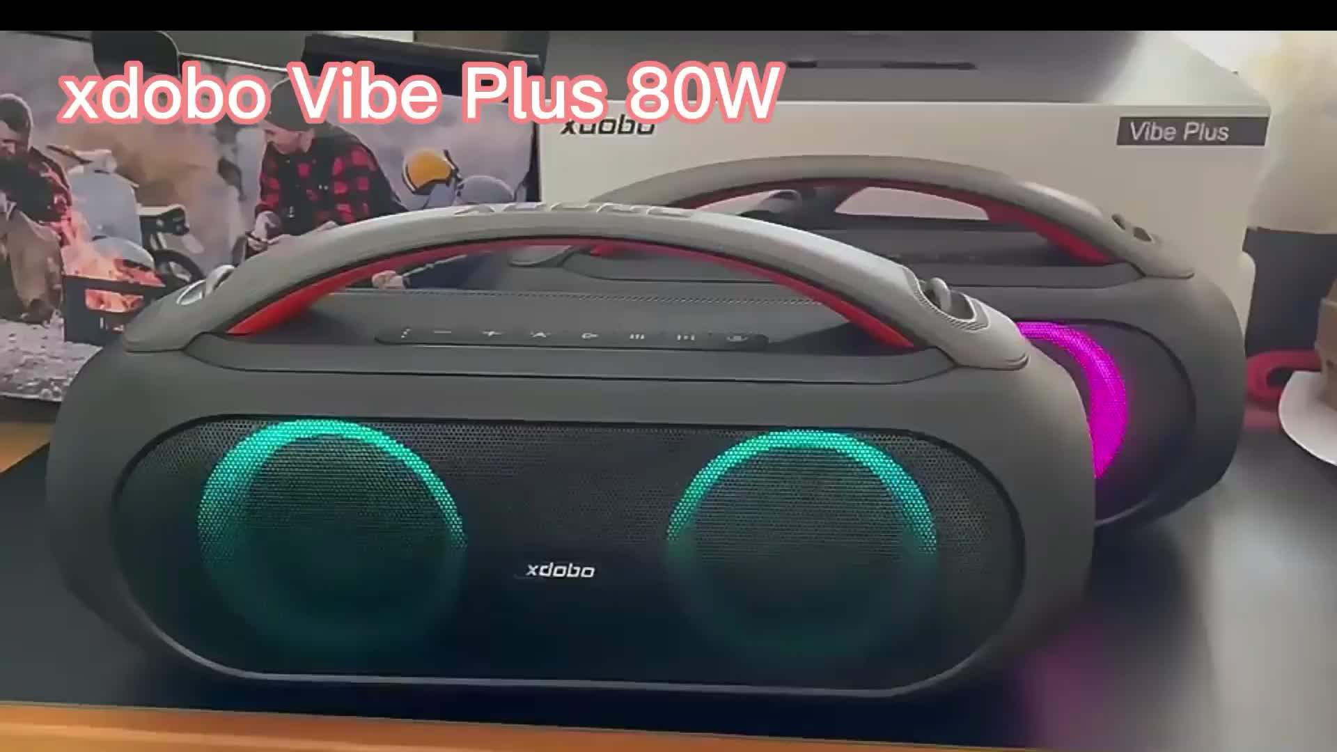 Xdobo vibe plus 80WオーディオIPX5防水ポータブルワイヤレス