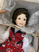 Ready Stock vintage 1995 antique doll ceramic doll 40 cm brand new set