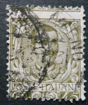 King Emmanuel III of Italy like a stamp a large shift 1901