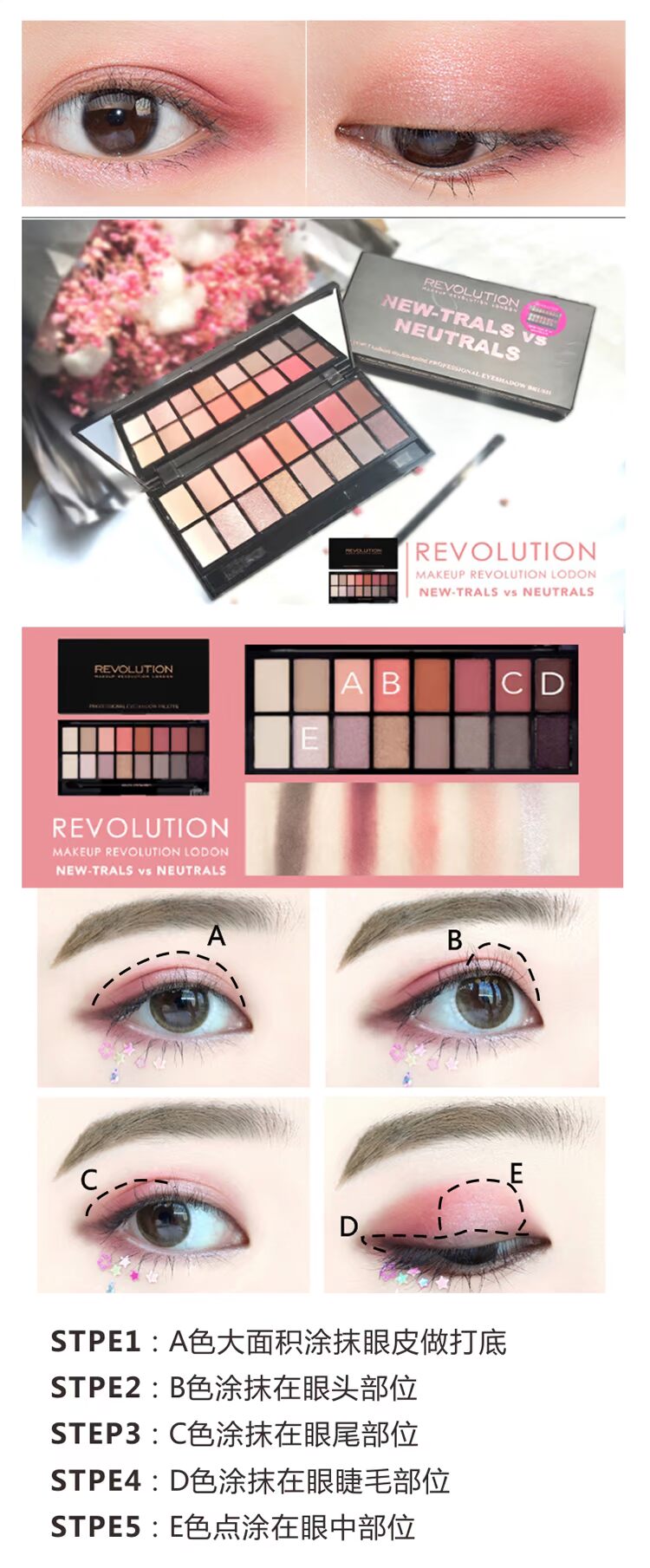 Anh trang điểm Revolution16 màu phấn mắt khay đào đĩa ngọc trai mờ SophX ICONIC - Bóng mắt bảng mắt guicami