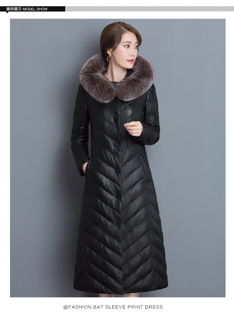 Áo khoác da xuống quần áo cotton 2018 mùa đông mới của phụ nữ XL PU da qua đầu áo khoác dày áo gió dài áo da lộn zara
