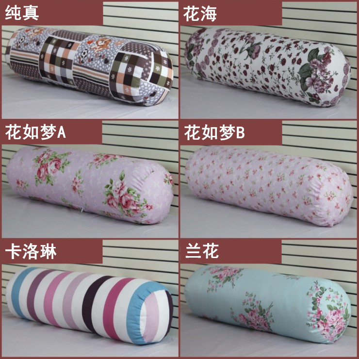 Đệm bông in đệm gối áo khoác hình trụ dài vỏ gối có thể được tùy chỉnh kích thước khác gối kèm chăn