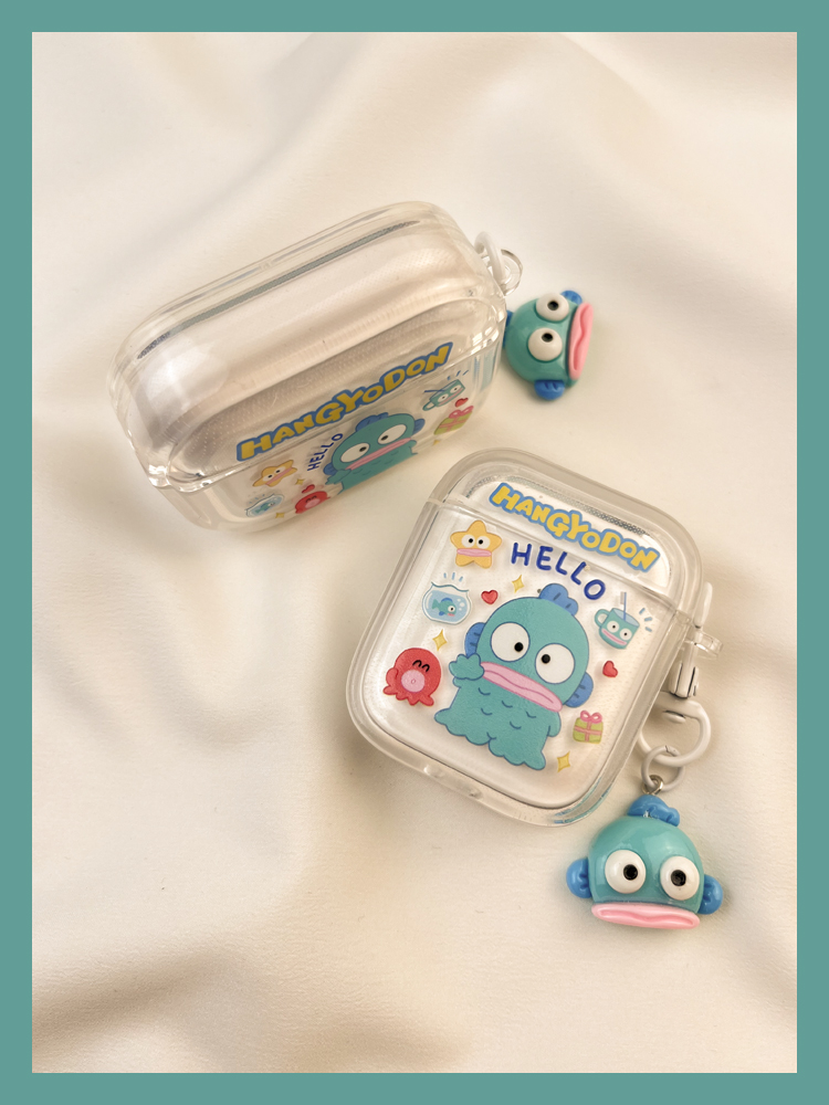 Ins Cute Cartoon Octopus Clown Fish Custodia protettiva 3 airpods Auricolare Custodia morbida Secondo Wireless Bluetooth Terzo_voghion.com
