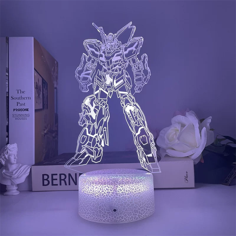 Spot Gundam Unicorn UC Mobile Suit USB ночник модель декоративные RGB украшения подарок мальчику на день рождения