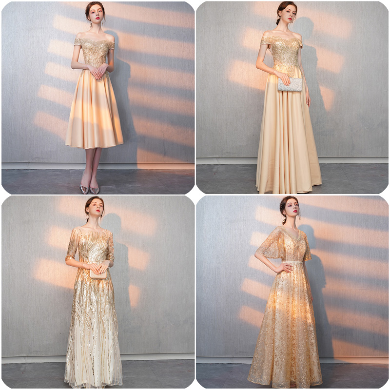 Robe de soirée manche de chemise - Ref 3210499 Image 5