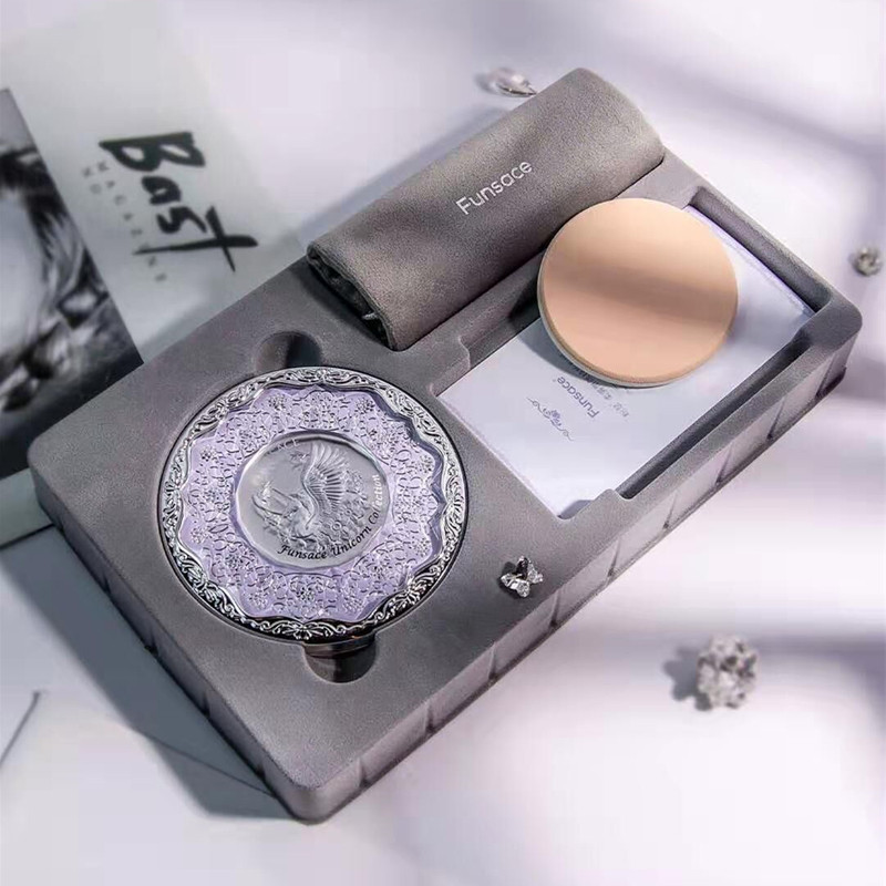 Fense unicorn makeup powder cake upgrade version 5g facial base makeup oil control durable waterproof pregnant women students new