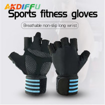 Casual fitness gloves abrasion resistant and easy to slip and breathable sweat-absorbing riding gloves