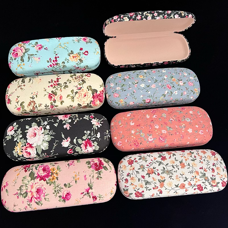 Chinese Style Fabric Glasses Case Reading Glasses Myopia Sunglasses Storage Box Anti-Pressure Silk Sunglasses Packaging Box