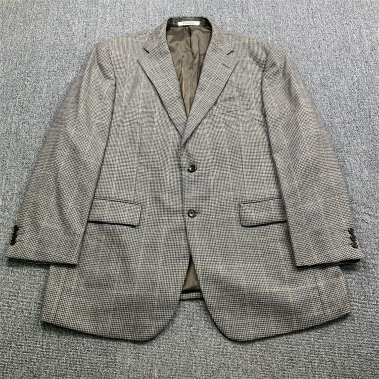 2022 Vintage Japanese-Made Retro Plaid Old Money Style Tweed Wool Unisex Blazer
