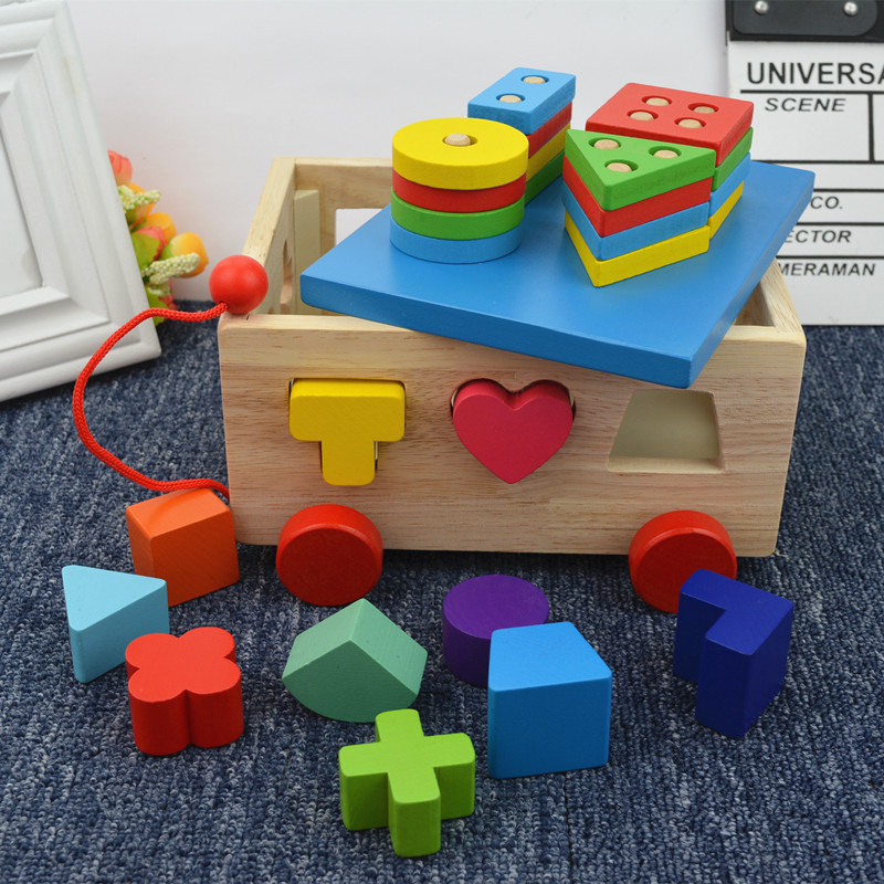 Baby children early education building blocks 6-12 months young boy female baby puzzle force development toys 0-1-2-3 years old