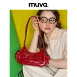 Сумка подмышку с бантиком, модная милая изысканная сумка через плечо, из натуральной кожи