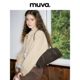 MUVA первый слой коровьей кожи, женская сумка 2025, новая сумка на плечо, осенне-зимняя атмосфера для поездок на работу, простой 10,17, новый продукт