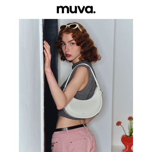 Сумка подмышку, сумка через плечо, небольшая дизайнерская сумка на одно плечо, изысканный стиль, коллекция 2023, из натуральной кожи