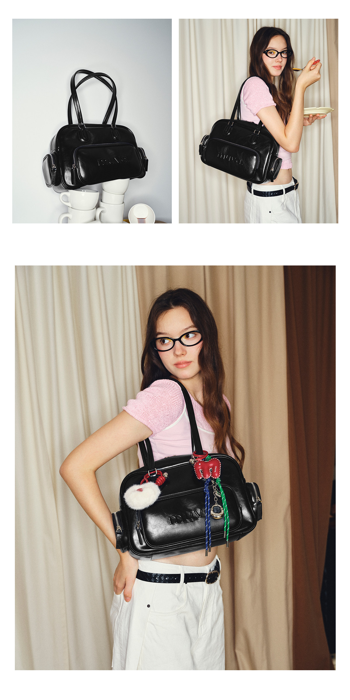 Вместительная и большая сумка на одно плечо, демисезонная сумка через плечо, из натуральной кожи muva 