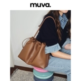 muva Сумка через плечо, оригинальная вместительная и большая сумка на одно плечо, из натуральной кожи