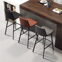 Nordic Backrest Bar Chair Creative Home Modern Minimalist Bar Chair Front Desk Casual Cafe High Chair Stool