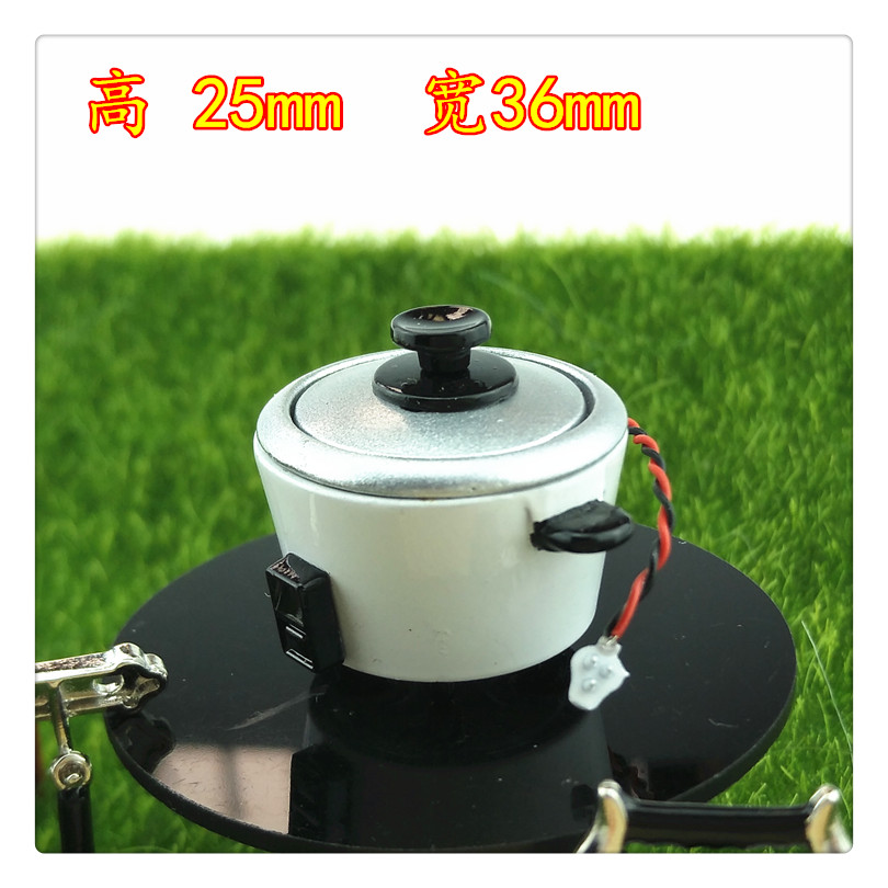 Thế giới thu nhỏ búp bê thực phẩm chơi bếp Nhật Bản cảnh nhỏ gói đồ dùng nhà bếp nồi cơm điện mô hình đồ chơi trẻ em - Phòng bếp chảo từ