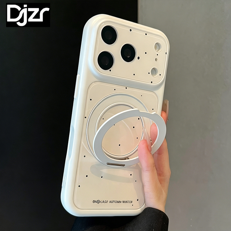 Djzr Is Suitable for Iphone18Promax Mobile Phone Case, New Milky White Splash-Ink Polka Dot Design, Unique Large Window Feature, Apple 17Pro Super Popular and Exquisite, with Stand, Full Coverage, 16 Anti-Drop Protective Case Djzr Is Suitable for Iphone18Promax Mobile Phone Case, New Milky White Splash-Ink Polka Dot Design, Unique Large Window Feature, Apple 17Pro Super Popular and Exquisite, with Stand, Full Coverage, 16 Anti-Drop Protective Case