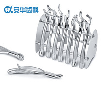 Adult dental extraction forceps Shanghai Weirong Star tooth extraction forceps uncoated stainless steel tooth extraction forceps