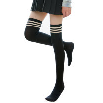 Bottom socks girl Lady thigh socks College stockings female black personality long socks spring and autumn girl stockings