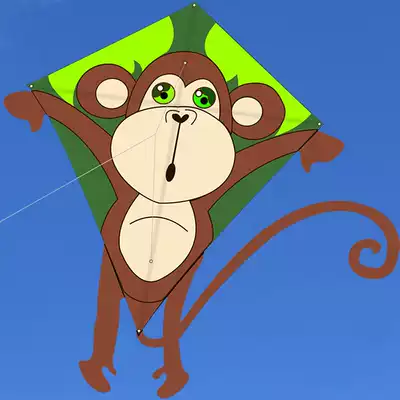 Weifang kite children's kite animal monkey kite diamond new reel children adult cartoon kite