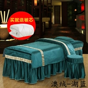 Khuyến mại màu sắc đẹp giường bao gồm bốn bộ thẩm mỹ viện massage vật lý trị liệu tấm massage đặc biệt bao gồm bộ giường