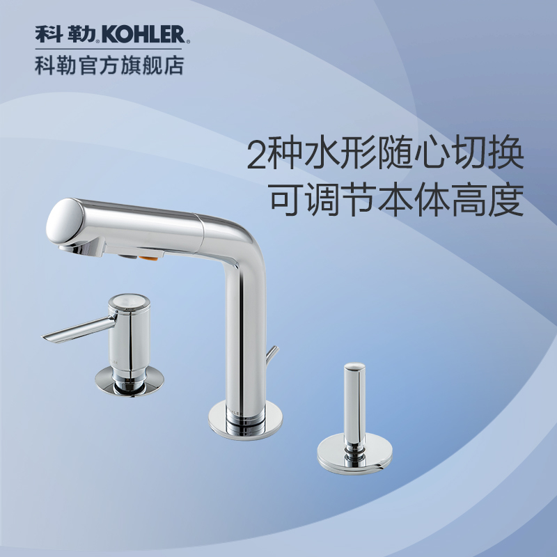 Kohler Bathroom Sylvie cold and hot water pull-out faucet washbasin basin basin faucet 45758