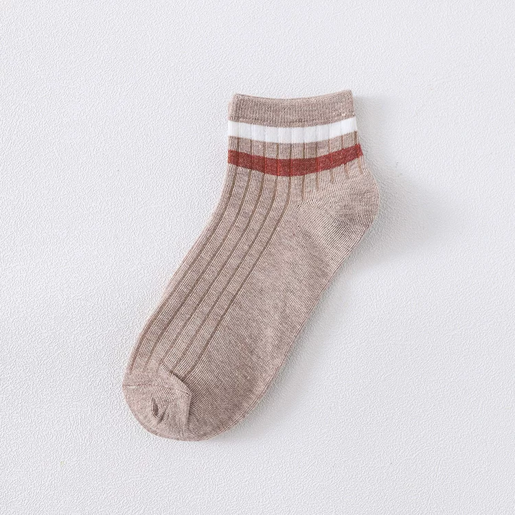 [5-10 пар гетр носки мужские и женские модные хлопковые носки весна-лето с двумя полосками стиль колледжа размер 36-41 544]