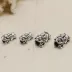 925 sterling bạc Thái bạc Lucky Paixiu hạt bạc hạt bạc ống vòng đeo chân liên kết Passepartout phụ kiện bạc tự làm - Vòng chân