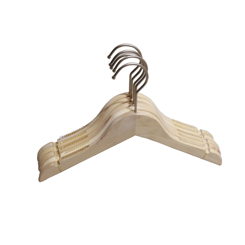 New children's clothes hanger solid wood hanging hanger children baby