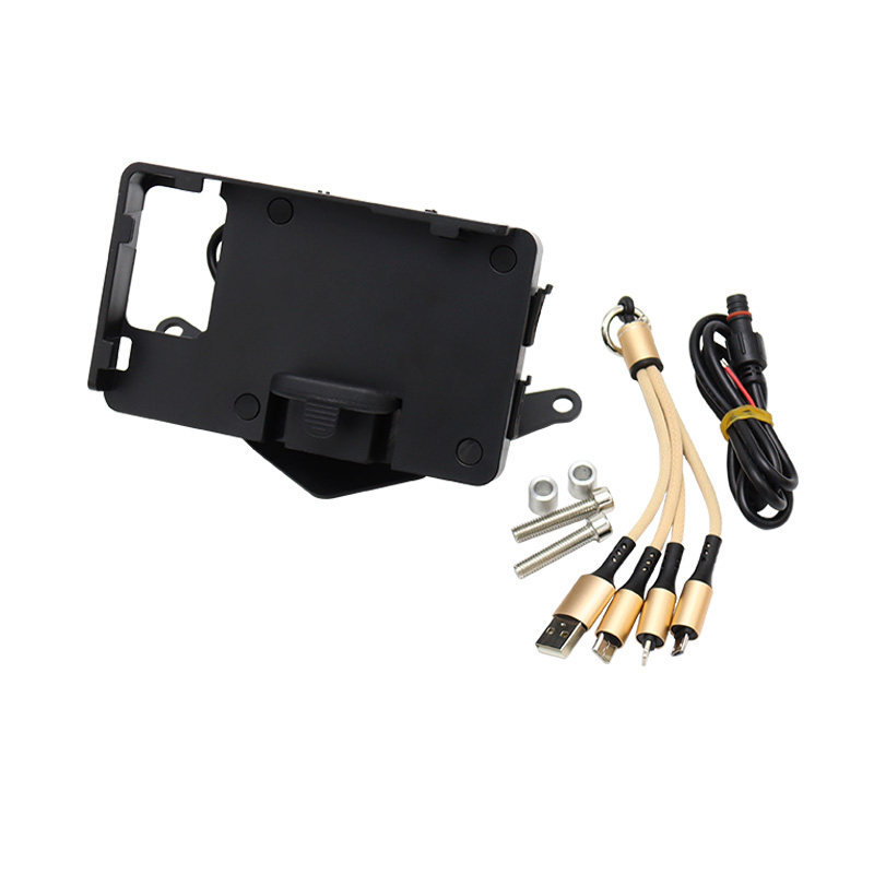 Applicable Kawasaki ninja 250 400NINJA Z400 modified mobile phone damping navigation bracket charger 18-20