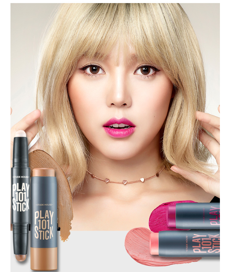 [Big Cat Home] Etude House etude house bóng cao gấp đôi khả năng sửa chữa đầu gậy Foundation Foundation phấn nhũ highlight
