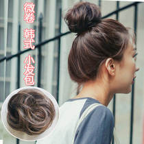 Micro roll fluffy half meatball head Korean mini natural trumpet hair bag flower bract head daogu head wig female fashion