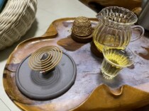 Zen Mansyu Zen Retro Home Sleeping sandalwood Incense Burner Incense Stove Tray of coarse pottery Block House Indoor Pendulum ornaments