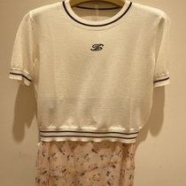 JESSIE counter 2023 autumn womens short-sleeved sweater JMFFM137-999