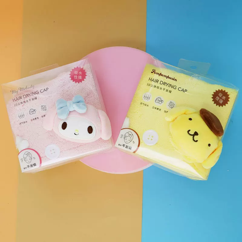 Sanrio, трехмерная быстрая сушка милый полотенце для волос, впитывающая воду, 3D