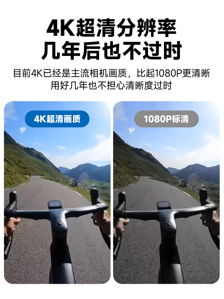 Mountain Dog G11 Thumb Action Camera Motorcycle Driving Recorder 4K Hd Cycling Vlog Non-360 Panoramic