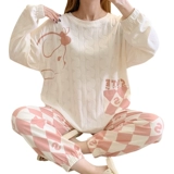 Милая мультяшная пижама, зимний лонгслив, осенний комплект для школьников, в корейском стиле