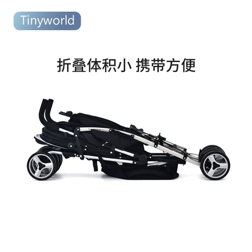 Коляска для близнецов, тележка с сидением для двоих для новорожденных, можно сидеть и лежать, 3 лет